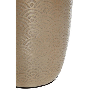 Orsina Allegra Gold Aluminium Bathroom Tumbler – Etched Vanity Organizer