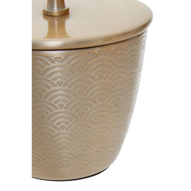 Orsina Allegra 300ml Aluminium Canister – Etched Gold Vanity Jar