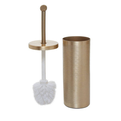 Orsina Allegra Gold Etched Toilet Brush – Luxury Aluminium Holder