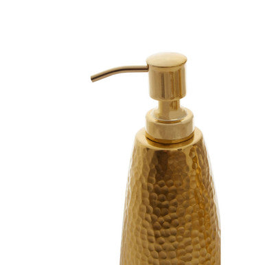 Orsina Allegra Hammered Metal Soap Dispenser – Luxe Bathroom Pump