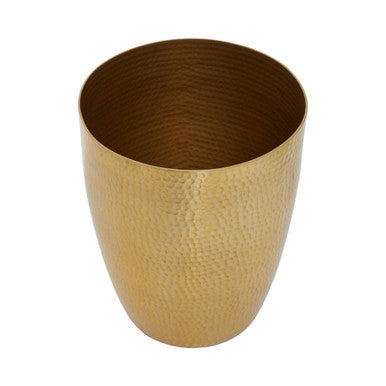 Orsina Allegra Gold Waste Bin – Luxury Metallic Bathroom Trash Can