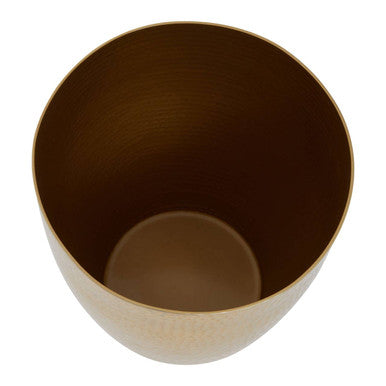 Orsina Allegra Gold Waste Bin – Luxury Metallic Bathroom Trash Can