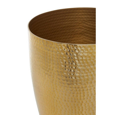 Orsina Allegra Gold Waste Bin – Luxury Metallic Bathroom Trash Can