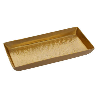 Orsina Allegra Hammered Metal Decorative Tray | Vanity Organizer