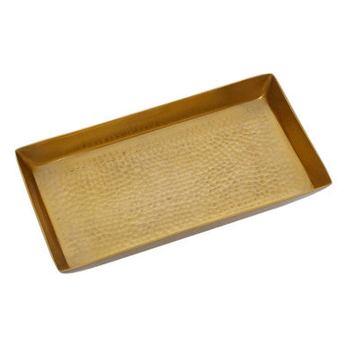 Orsina Allegra Hammered Metal Decorative Tray | Vanity Organizer