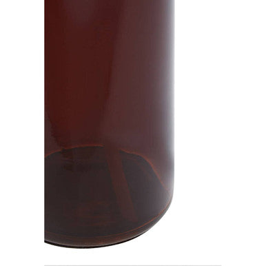 Orsina Allegra Kiara Brown Glass Soap Dispenser with Black Pump