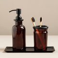 Orsina Allegra Kiara Black Bathroom Tray – Modern Vanity Organizer
