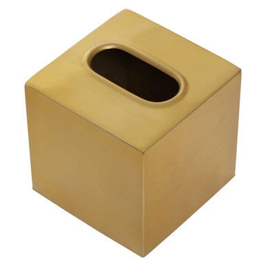 Orsina Allegra Gold Tissue Box – Stainless Steel Luxury Decor