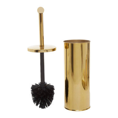 Orsina Allegra Stainless Steel Toilet Brush with Gold Detail