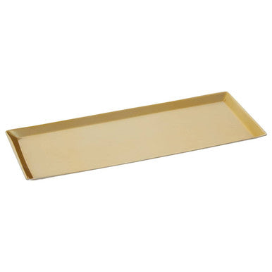 Orsina Allegra Gold Stainless Steel Tray | Rectangular Vanity Organizer