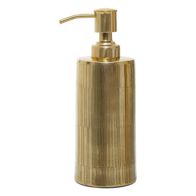 Orsina Allegra Metallic Gold Soap Dispenser – Refillable 200ml Pump