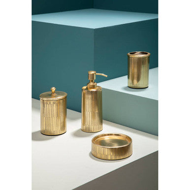 Orsina Allegra Metallic Gold Soap Dispenser – Refillable 200ml Pump