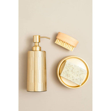 Orsina Allegra Metallic Gold Soap Dispenser – Refillable 200ml Pump
