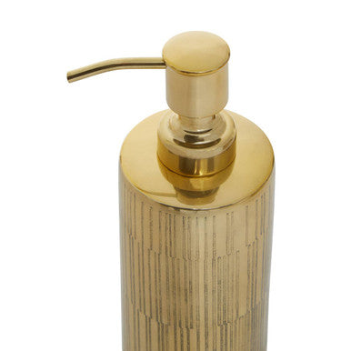 Orsina Allegra Metallic Gold Soap Dispenser – Refillable 200ml Pump