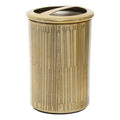 Orsina Allegra Gold Toothbrush Holder – Modern Line Effect Organizer