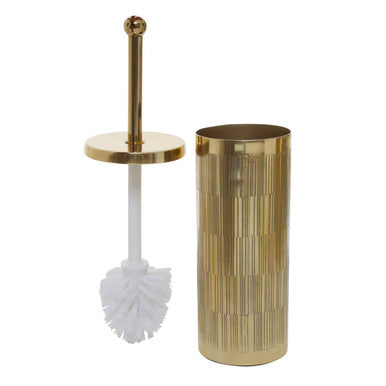 Orsina Allegra Gold Finish Aluminium Toilet Brush | Modern Bathroom Decor