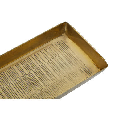 Orsina Allegra Gold Bathroom Tray – Modern Linear Vanity Organizer
