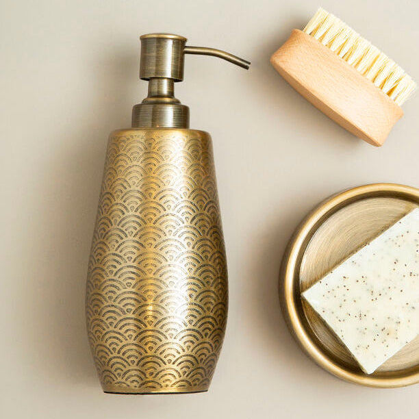 Orsina Allegra Gold Soap Dispenser – 200ml Metallic Liquid Pump