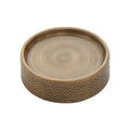 Orsina Allegra Etched Metallic Soap Dish – Gold Geometric Bathroom Decor