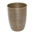 Orsina Allegra Gold Etched Metallic Bathroom Tumbler & Toothbrush Holder