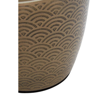 Orsina Allegra Gold Aluminium Bathroom Jar with Lid - 300ml Etched
