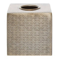 Orsina Allegra Gold Etched Tissue Box Cover – Decorative Rectangular Holder