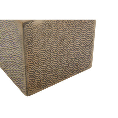Orsina Allegra Gold Etched Tissue Box Cover – Decorative Rectangular Holder