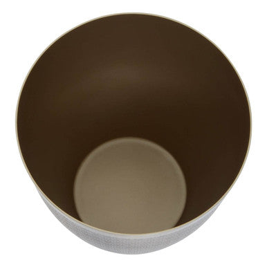 Orsina Allegra Gold Etched Aluminium Waste Bin – Luxury Decor