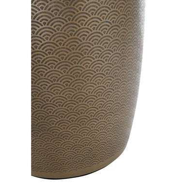 Orsina Allegra Gold Etched Aluminium Waste Bin – Luxury Decor
