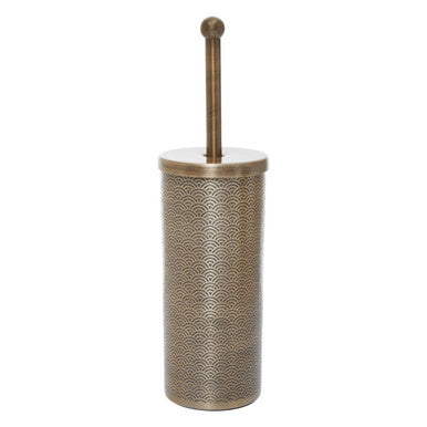 Orsina Allegra Aluminium Toilet Brush – Etched Metallic Bathroom Set