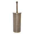 Orsina Allegra Aluminium Toilet Brush – Etched Metallic Bathroom Set