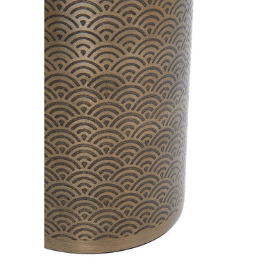 Orsina Allegra Aluminium Toilet Brush – Etched Metallic Bathroom Set