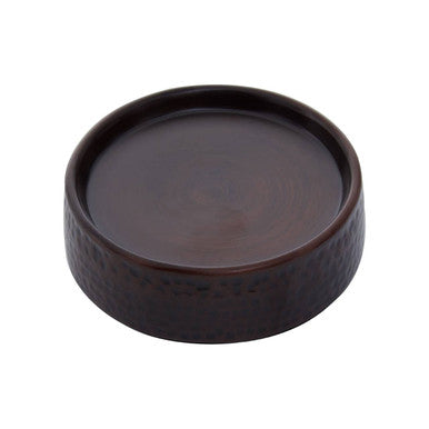 Orsina Allegra Bronze Soap Dish – Textured Metal Bathroom Soap Holder