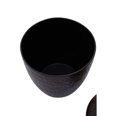 Orsina Allegra Bronze Etched Metal Bathroom Jar | Vanity Canister