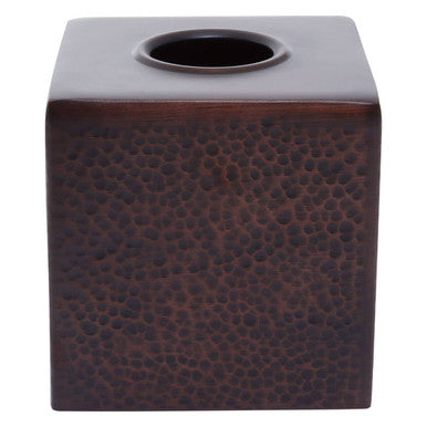 Orsina Allegra Bronze Metal Tissue Box Cover – Elegant Square Holder