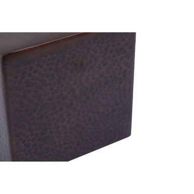 Orsina Allegra Bronze Metal Tissue Box Cover – Elegant Square Holder
