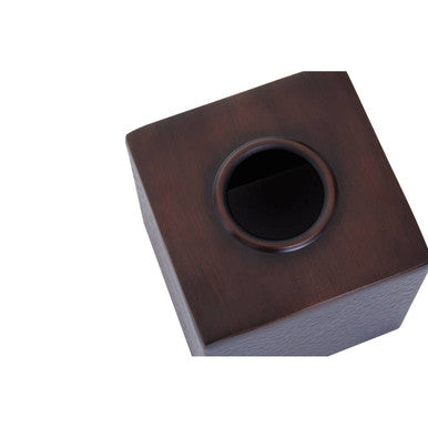 Orsina Allegra Bronze Metal Tissue Box Cover – Elegant Square Holder