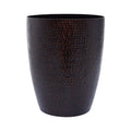 Orsina Allegra Bronze Waste Bin – Hammered Metal Slimline Trash Can