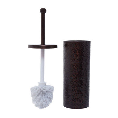 Orsina Allegra Toilet Brush – Dark Bronze Finish Hammered Aluminium