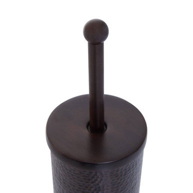 Orsina Allegra Toilet Brush – Dark Bronze Finish Hammered Aluminium
