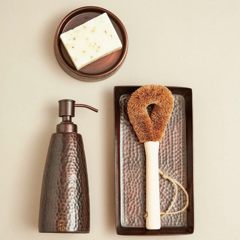 Orsina Allegra Soap Dispenser – 200ml Hammered Dark Bronze Finish