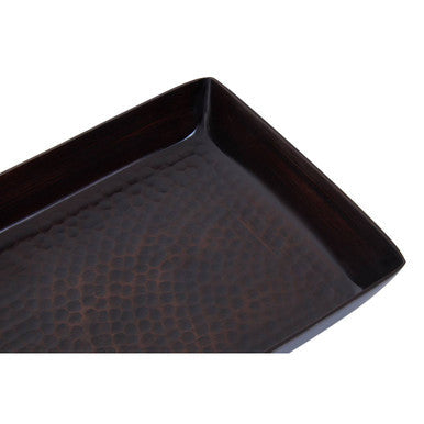 Orsina Allegra Dark Bronze Aluminium Rectangular Decorative Tray