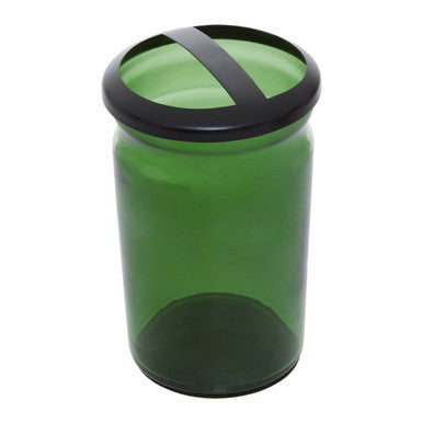 Orsina Allegra Kiara Green Glass Toothbrush Holder | Modern Bathroom