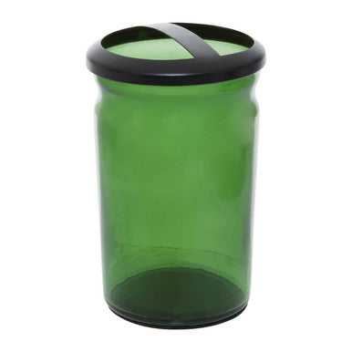 Orsina Allegra Kiara Green Glass Toothbrush Holder | Modern Bathroom