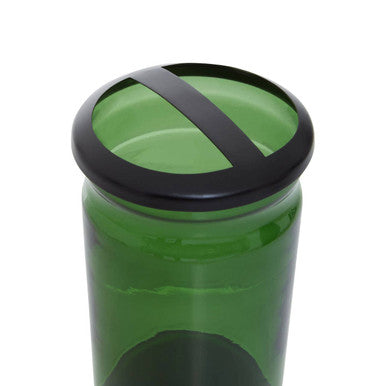 Orsina Allegra Kiara Green Glass Toothbrush Holder | Modern Bathroom