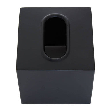 Orsina Allegra Kiara Stainless Steel Tissue Box – Black Geometric