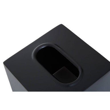Orsina Allegra Kiara Stainless Steel Tissue Box – Black Geometric