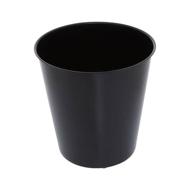 Orsina Allegra Kiara Black Stainless Steel Tapered Bathroom Waste Bin
