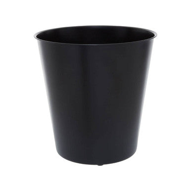 Orsina Allegra Kiara Black Stainless Steel Tapered Bathroom Waste Bin