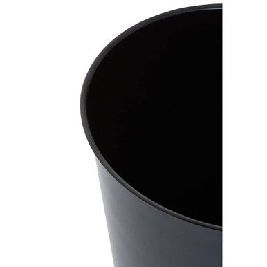 Orsina Allegra Kiara Black Stainless Steel Tapered Bathroom Waste Bin